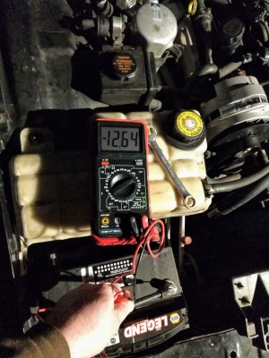 Inaccurate voltage reading a couple minutes after shutting down